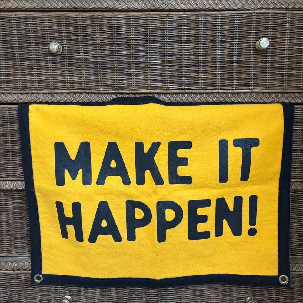 Yellow and Black Motivational Banner